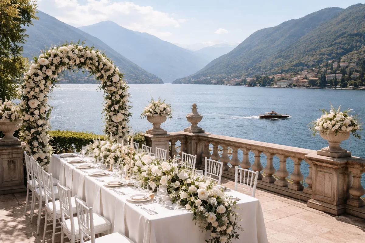 Comment établir un budget pour un mariage sur mesure au lac de Côme
