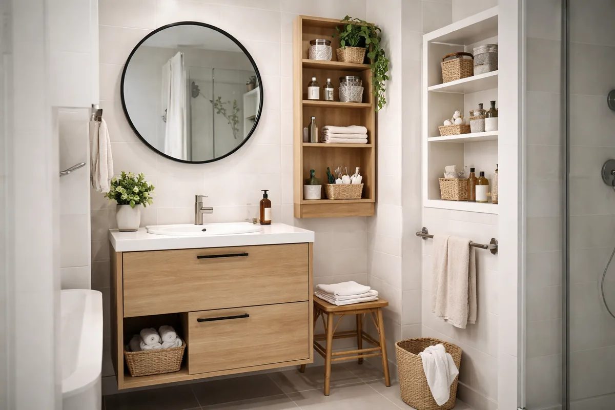 Quel système de rangement choisir pour une salle de bain compacte