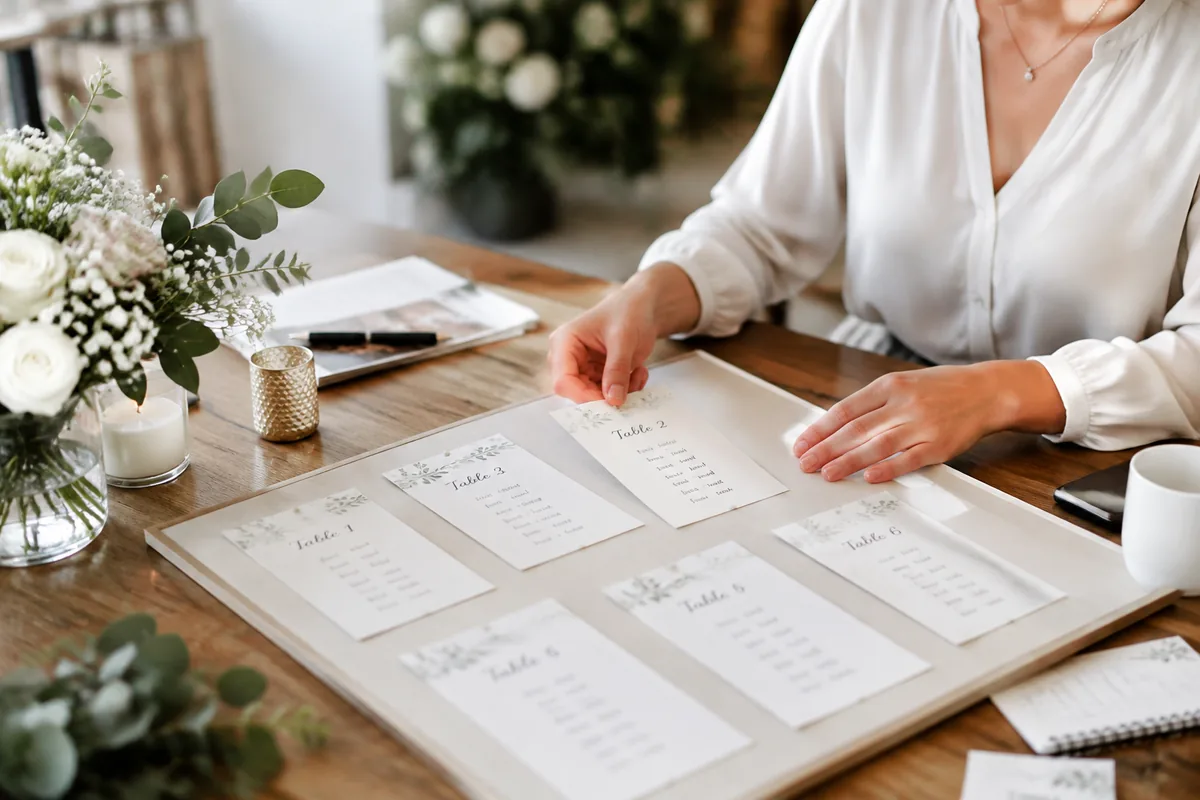 Comment établir un plan de table de mariage sans créer de tensions